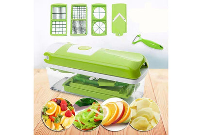 13IN1 A Food Slicer Fruit Cutter Dicer Nicer Container Chopper Peeler Vegetable