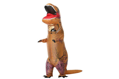 Inflatable Dinosaur Costume Adult Jurassic World Park Trex T-Rex Brown