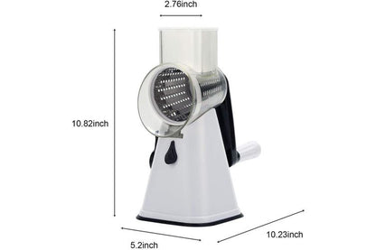 3in1 Multi-function Food Vegetable Manual Rotary Drum Grater Chopper Slicer Tool