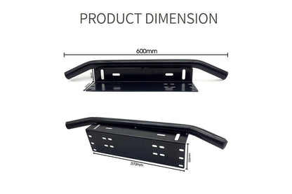 Number Plate Bullbar Frame For Driving Light Bar Mount Mounting Bracket Black