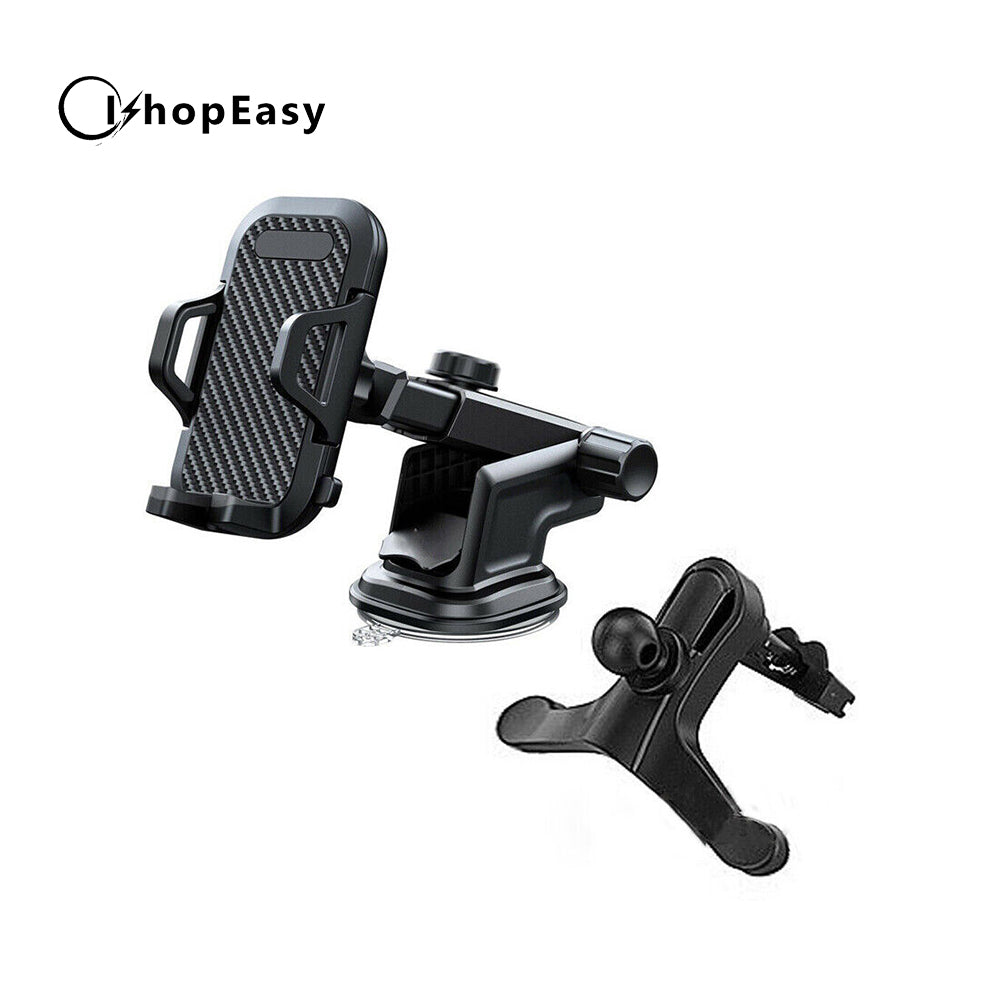 Universal 360? Windshield Mount Car Holder Cradle Long Neck Compatible with iPhone Samsung