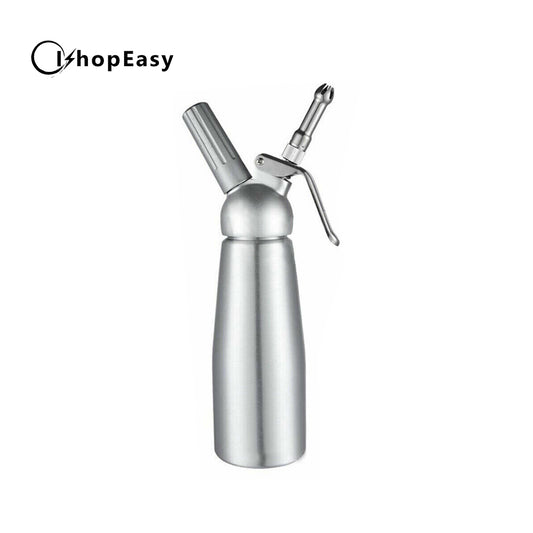 Silver Cream Whipper Whip Coffee Dessert Butter Dispenser Chargers Foam Whipped 500ML