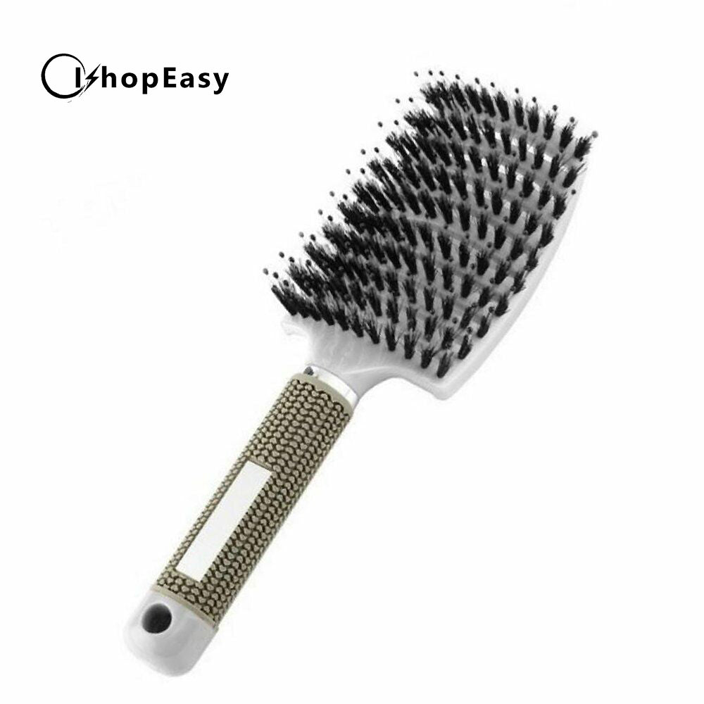 Detangling Nylon Bristle Brush Detangle Hairbrush Women Hair Scalp Massage Combs