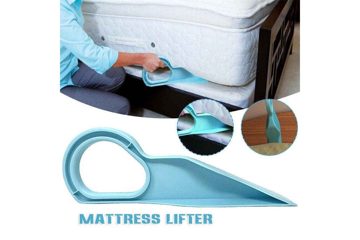 Mattress Lifter Tool Ergonomic Bed Making &Lifting Tool Alleviate Back Pain, Blue 1PCS