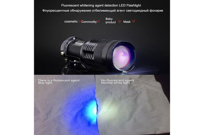 UV Ultra Violet LED Flashlight Blacklight Light 365 nM Inspection Lamp Torch