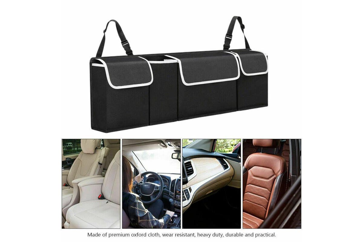 Car Boot Organiser Large Storage Bag Pocket Back Seat Hanger Travel Hanging