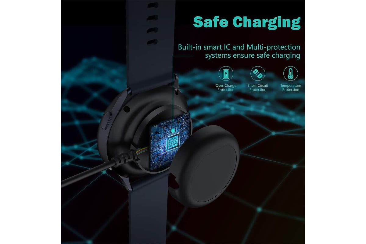 Portable Charger Cable Cradle Dock for Samsung Galaxy Watch Active 40 44 1/2/3