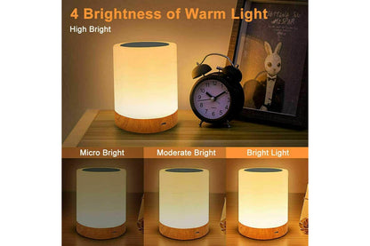 7 Color RGB Touch Night Light LED Lamp Mood Dimmable Bedside USB Rechargeable