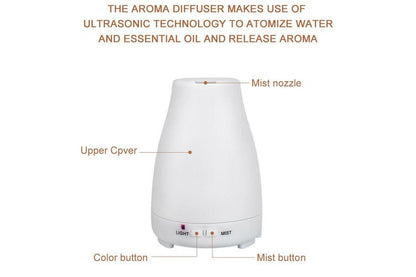 Essential Oil Humidifier Ultrasonic Air Diffuser Aroma Aromatherapy Air Purifier