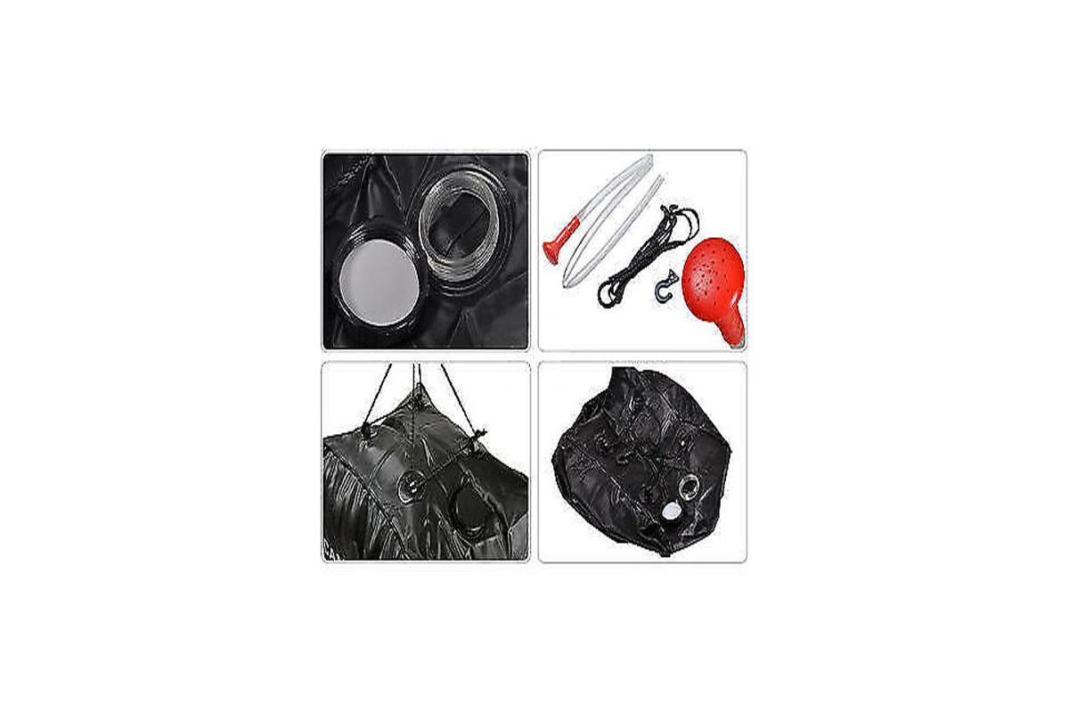 Camp Shower Bag Solar Heated Water Pipe Portable Camping Hiking Travel