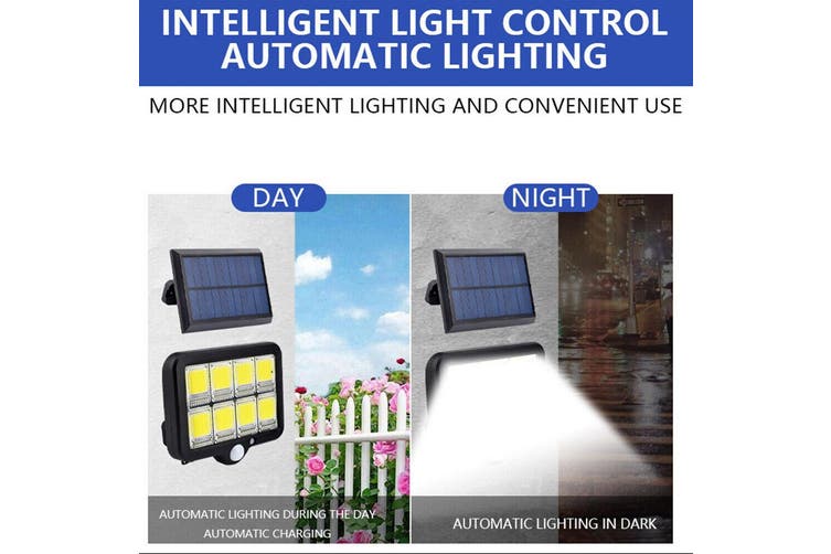 100 Led Solar Sensor Lights Light Motion Detection Security Garden Flood Lamp