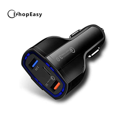 Genuine Multi 2 USB Ports Car Lighter Socket Fast Charging Charger & 2+1 Type C