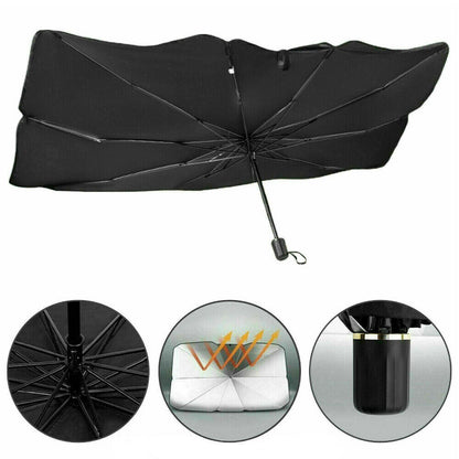 Foldable Car Windshield Sunshade Front Window Cover Visor Sun Shade Umbrella - Large