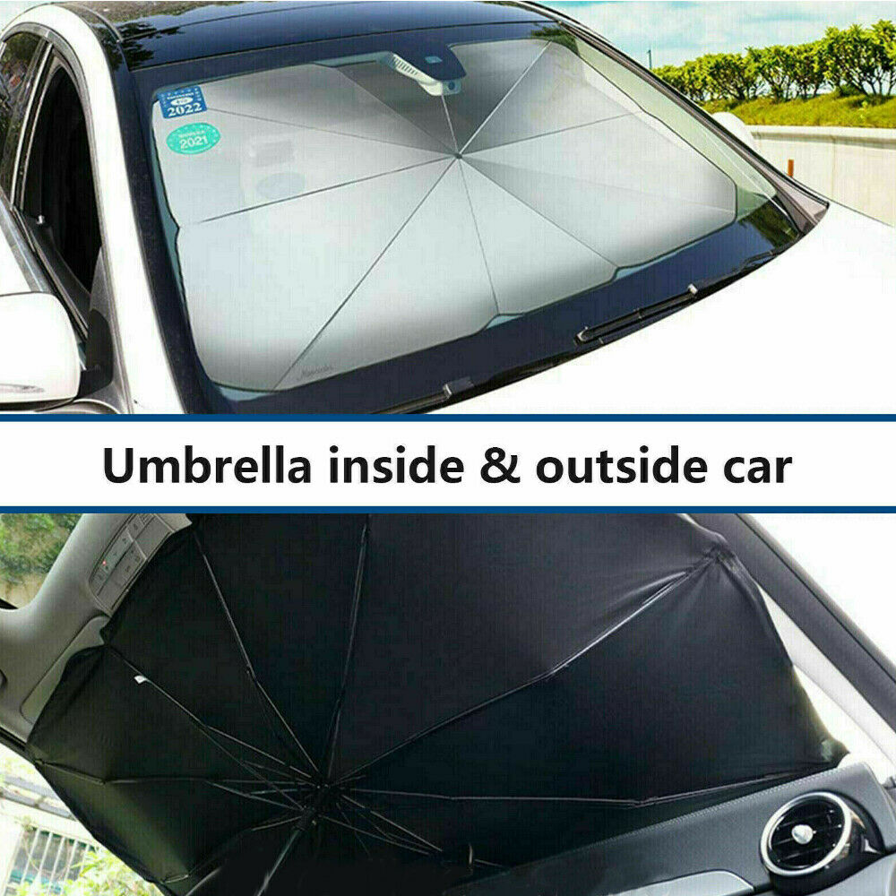 Foldable Car Windshield Sunshade Front Window Cover Visor Sun Shade Umbrella - Large