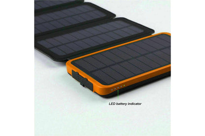 Waterproof Portable Solar Charger Dual USB External Battery Power Bank 20000mAh