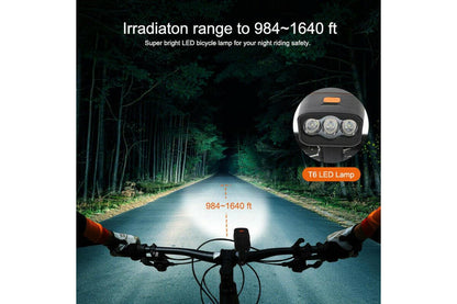 Rechargeable T6 LED Bicycle Bike Lights USB Front Rear Headlight Tail Light Set