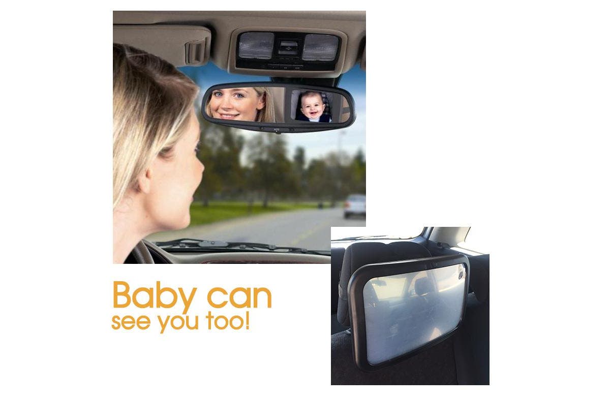 Car Baby Seat Inside Mirror View Back Safety Rear Ward Facing Care Child Infant