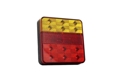 1 Pair 12V LED Trailer Lights Light Square Tail Stop Indicator Truck Lamp Kit