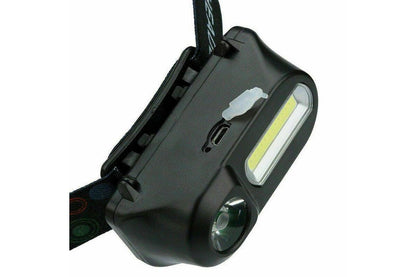 Waterproof Head Torch Headlight LED USB Rechargeable Headlamp