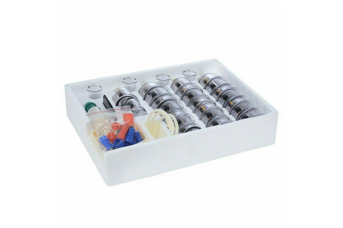 32 Cups Set Vacuum Massage Cupping Kit Acupuncture Suction Massager Pain Relief