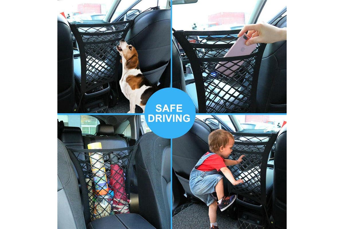 Elastic Mesh Net Bag Between Car Seat Organizer Storage Holder Rear Cargo Pocket