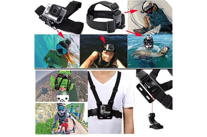 Accessories Pack Case Chest Head Monopod For GoPro Go pro HD Hero 8 7 6 5 4+, 120pcs