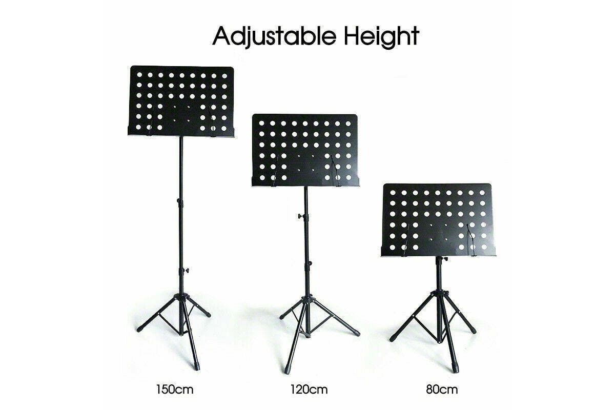 Adjustable Music Stage Stand Heavy Duty Metal Music Sheet Conductor Folding