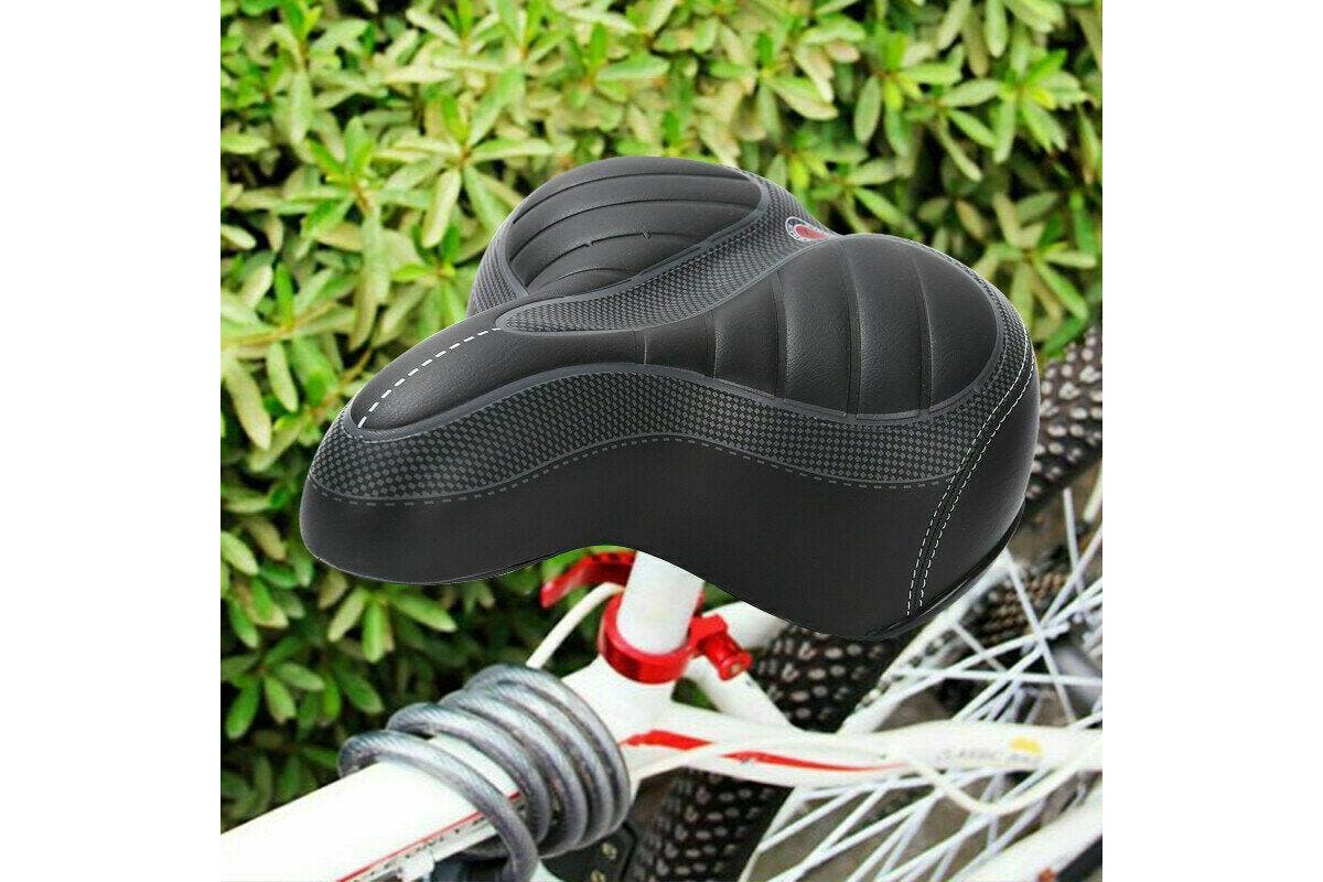 Bicycle Saddle Bike Seat Wide Extra Comfort Soft Cushion Cover Padded Sporty Pad