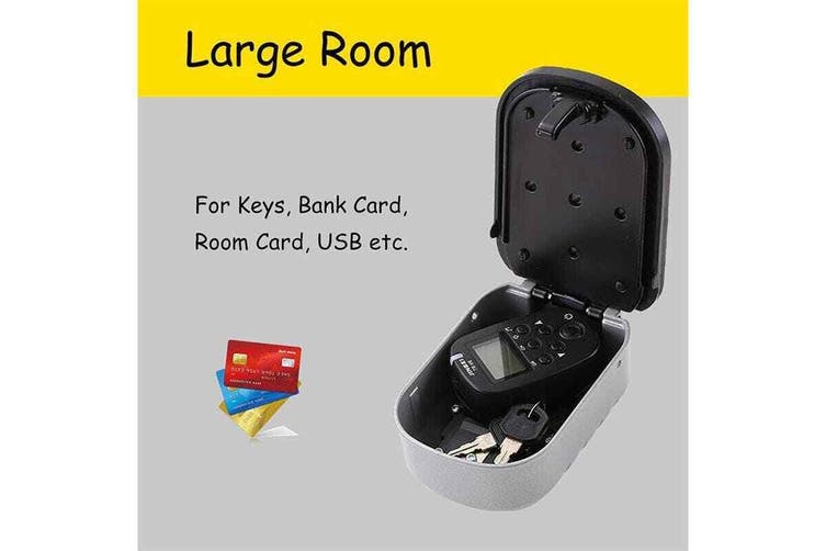 Wall Mounted Key Safe Box 4Digit Safe Outdoor Key Storag Organizer Password, Style 2