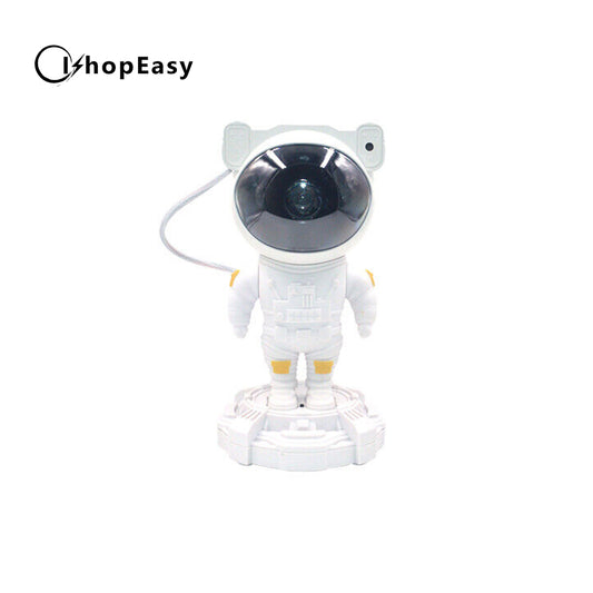 Astronaut Projector Light USB Rechargeable LED Starry Night Light Bedside Table Lamps with Speaker and Build-in Battery