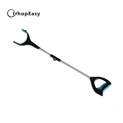 LED Foldable & Extendable Pick Up Grabber Reacher Stick Reaching Blue