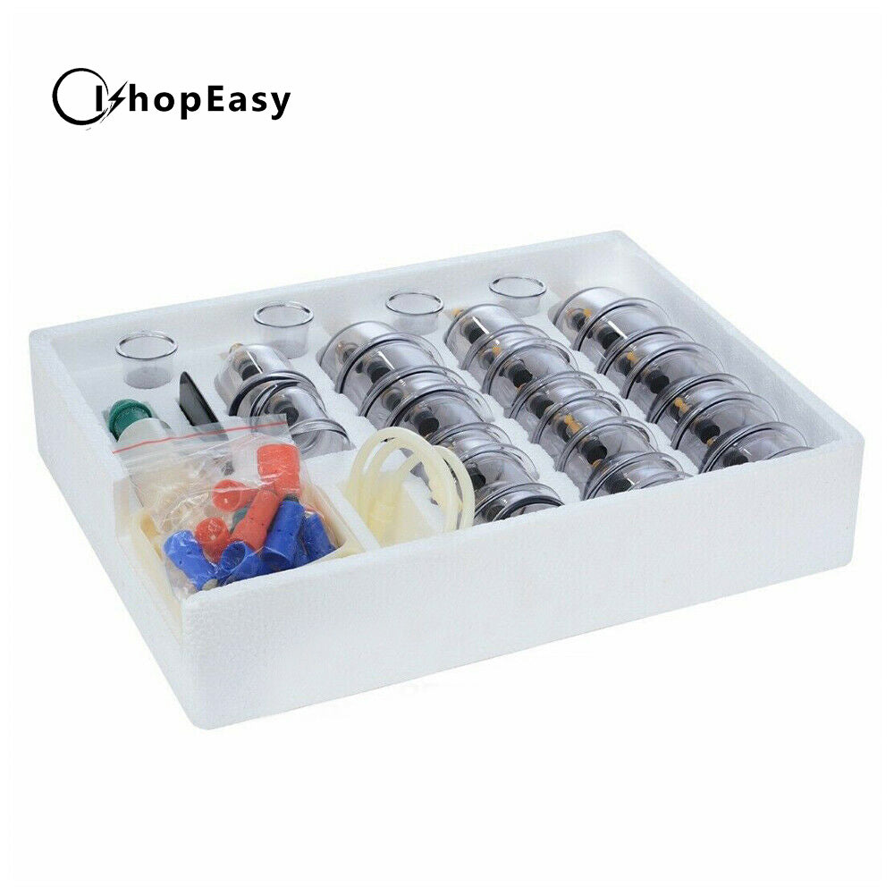 32 piece chinese vacuum cupping kit JINKANG brand Magnetotherapy suction cupping cups massage & 1 gua sha Scrapping plate