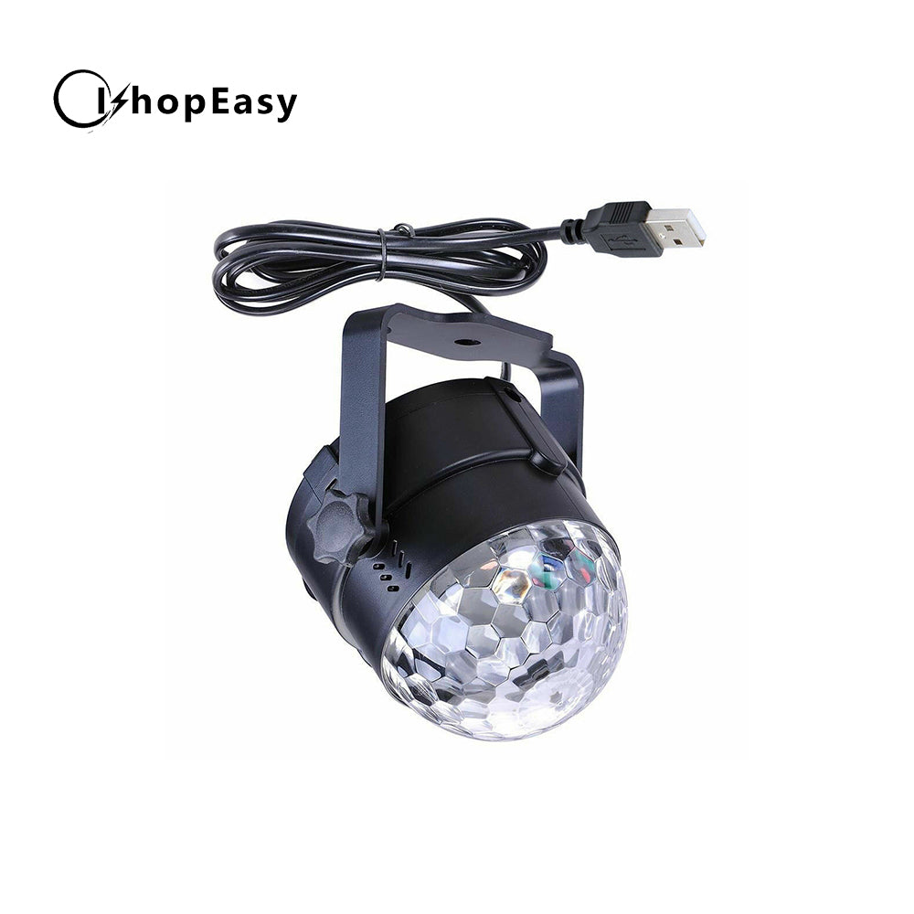 USB RGB LED Disco Ball DJ Party Light Effect Strobe Remote Auto Sound Activated