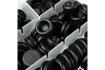 200 Pcs Auto Rubber Grommet Assortment Set Fastener Kit Blanking 7 Popular Sizes