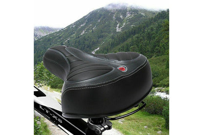 Bicycle Saddle Bike Seat Wide Extra Comfort Soft Cushion Cover Padded Sporty Pad