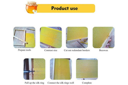 Honeycomb Foundation Sheet Wax Frames Beekeeping Honey Bee Hive Equipment 30PCS