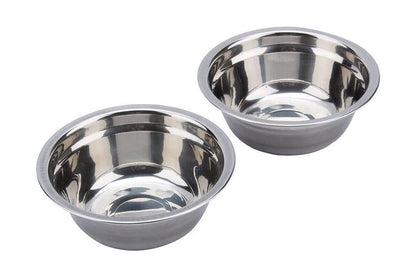 Double Cat Pet Bowls Stand Dog Elevated Feeder Food Water Raised Lifted Holder