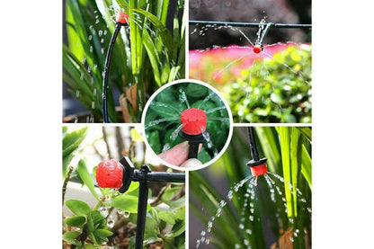 100Pcs Micro Flow Dripper Drip Head Garden Hose Sprinklers Adjustable Irrigation