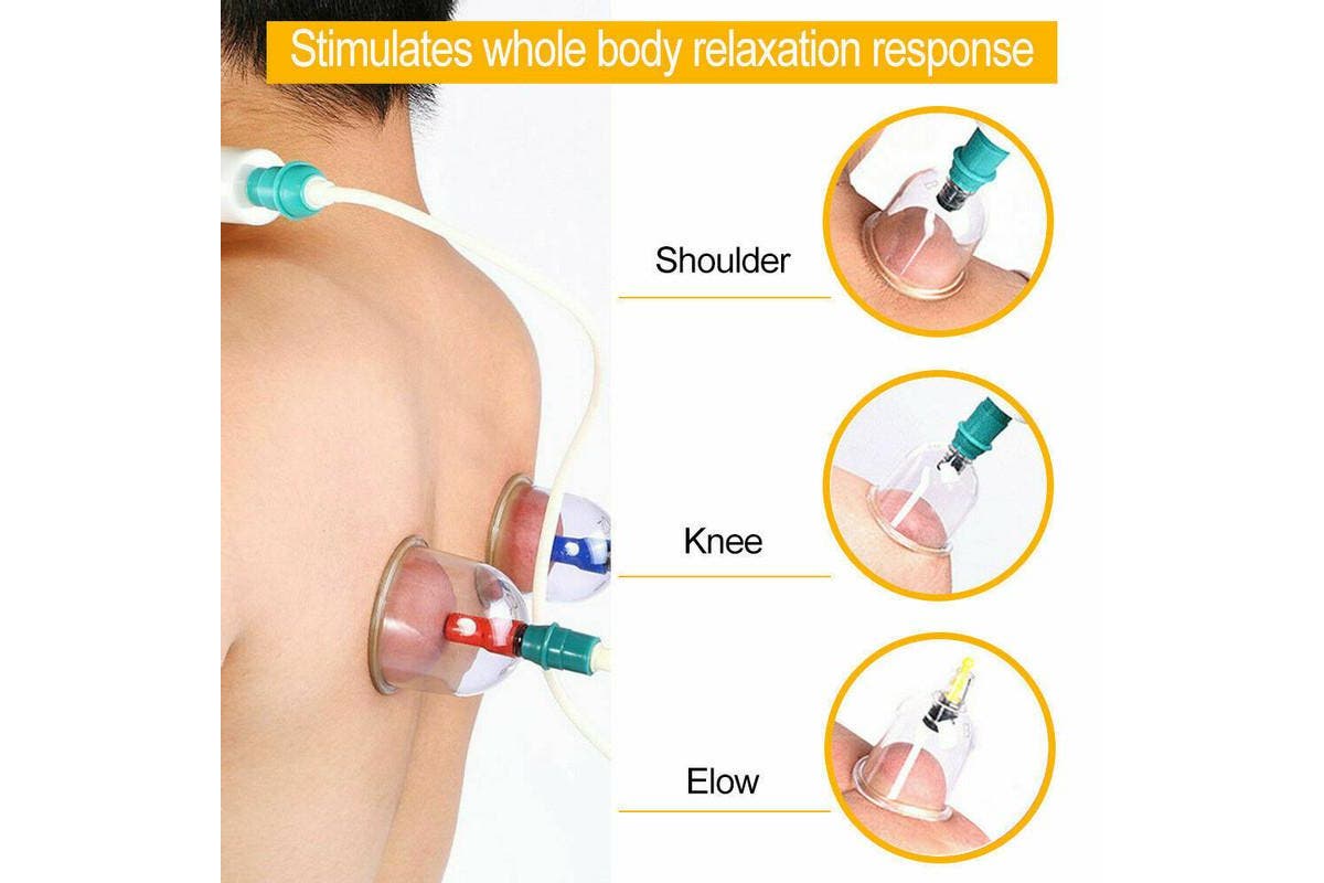 32 Cups Set Vacuum Massage Cupping Kit Acupuncture Suction Massager Pain Relief