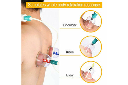 32 Cups Set Vacuum Massage Cupping Kit Acupuncture Suction Massager Pain Relief