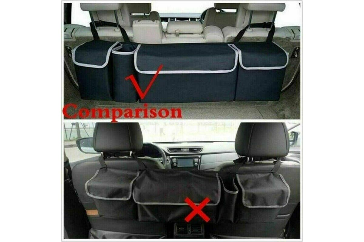 Car Boot Organiser Large Storage Bag Pocket Back Seat Hanger Travel Hanging