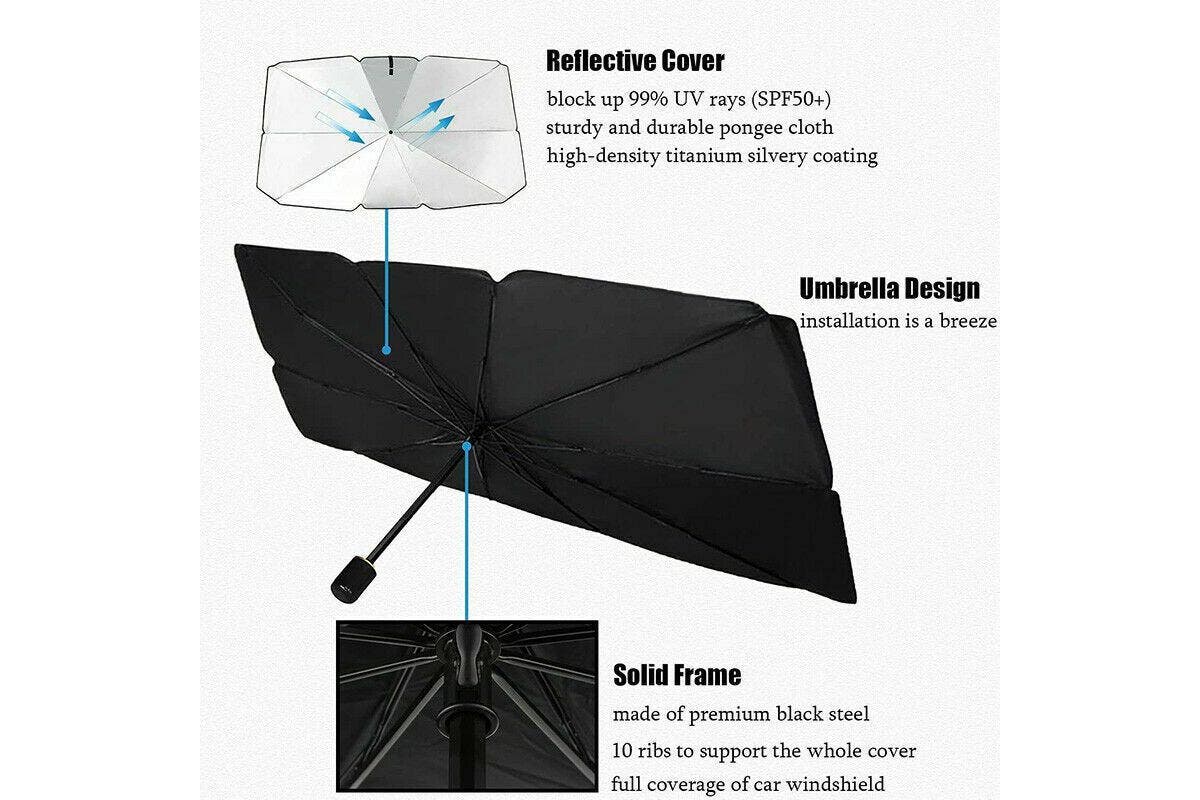 Foldable Car Windshield Sunshade Umbrella Front Window Cover Visor Sun Shade