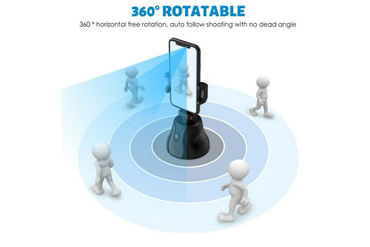 Wireless 360? Rotation Auto Face Tracking Smart Shooting Camera Phone Mount