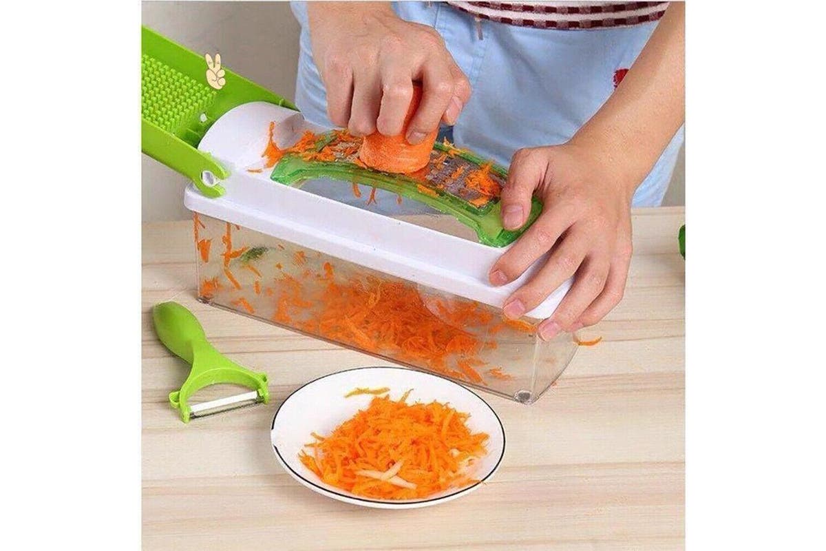 13IN1 A Food Slicer Fruit Cutter Dicer Nicer Container Chopper Peeler Vegetable