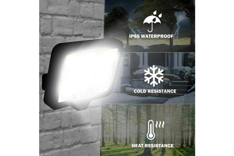 100 Led Solar Sensor Lights Light Motion Detection Security Garden Flood Lamp