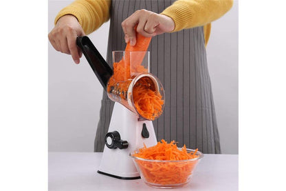 3in1 Multi-function Food Vegetable Manual Rotary Drum Grater Chopper Slicer Tool