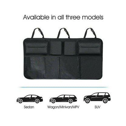 Car Seat Back Organiser Hanging Pouch Bag SUV Hatchback Trunk Boot Storage Bags