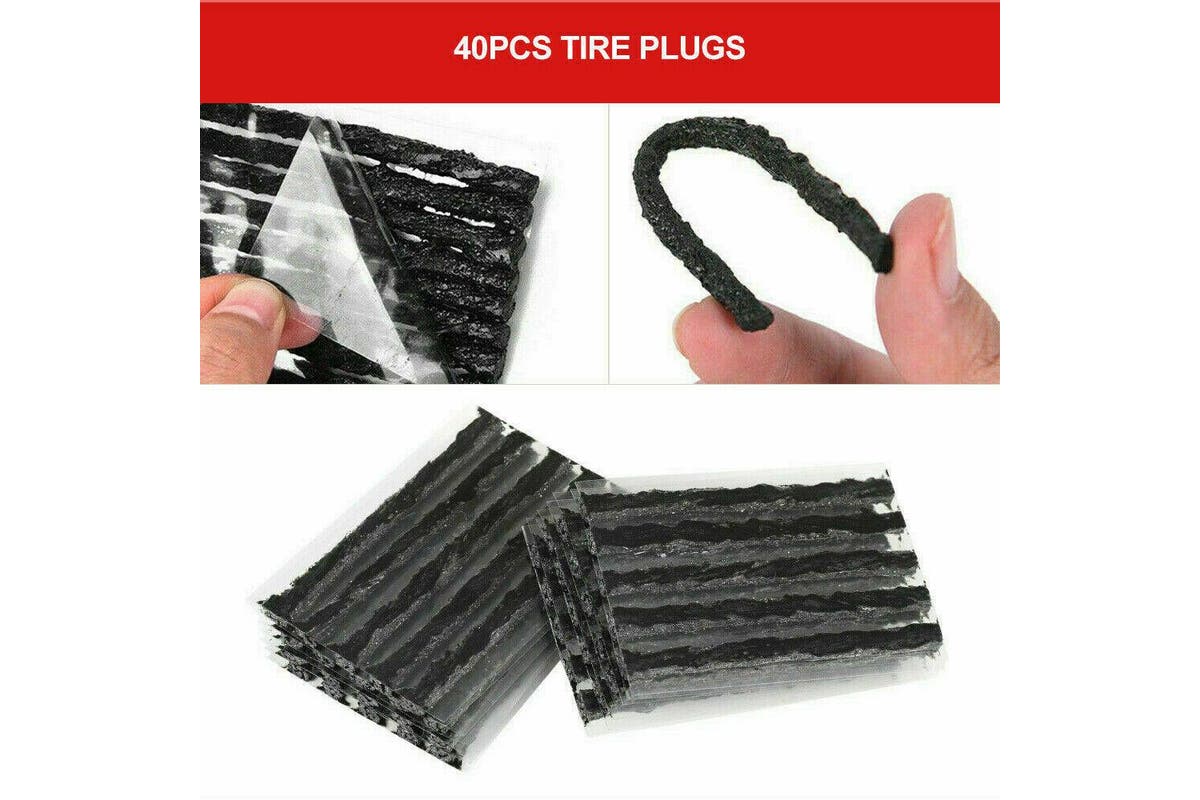 Recovery Tyre 56PCS Puncture Repair Kit Heavy Duty 4WD Offroad Plugs Tubeless