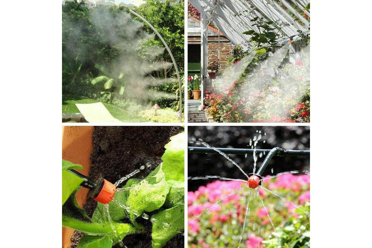 100Pcs Micro Flow Dripper Drip Head Garden Hose Sprinklers Adjustable Irrigation