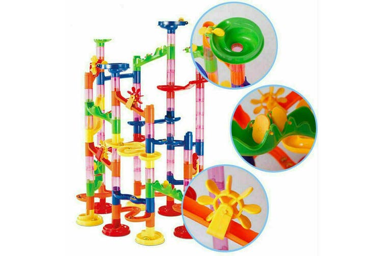 105Pcs Marble Run Race Construction Maze Ball Track DIY Building Block Kids Toy